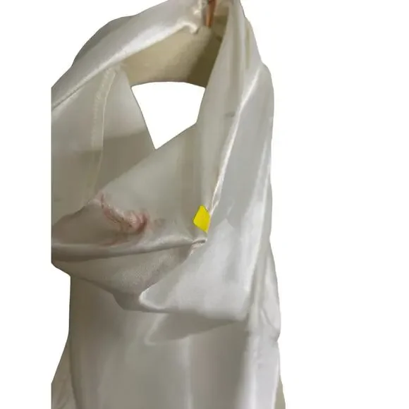 Amanda Uprichard Samba Gown 100% Silk Halter Bridal Formal Party Wedding Prom S - Picture 7 of 10